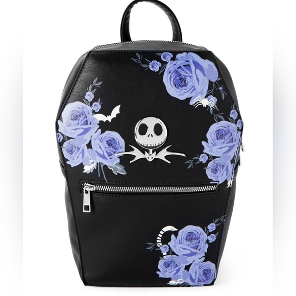 Brand new Jack Skellington coffin mini backpack. Gorgeous! 9x4x11 - Picture 2 of 4